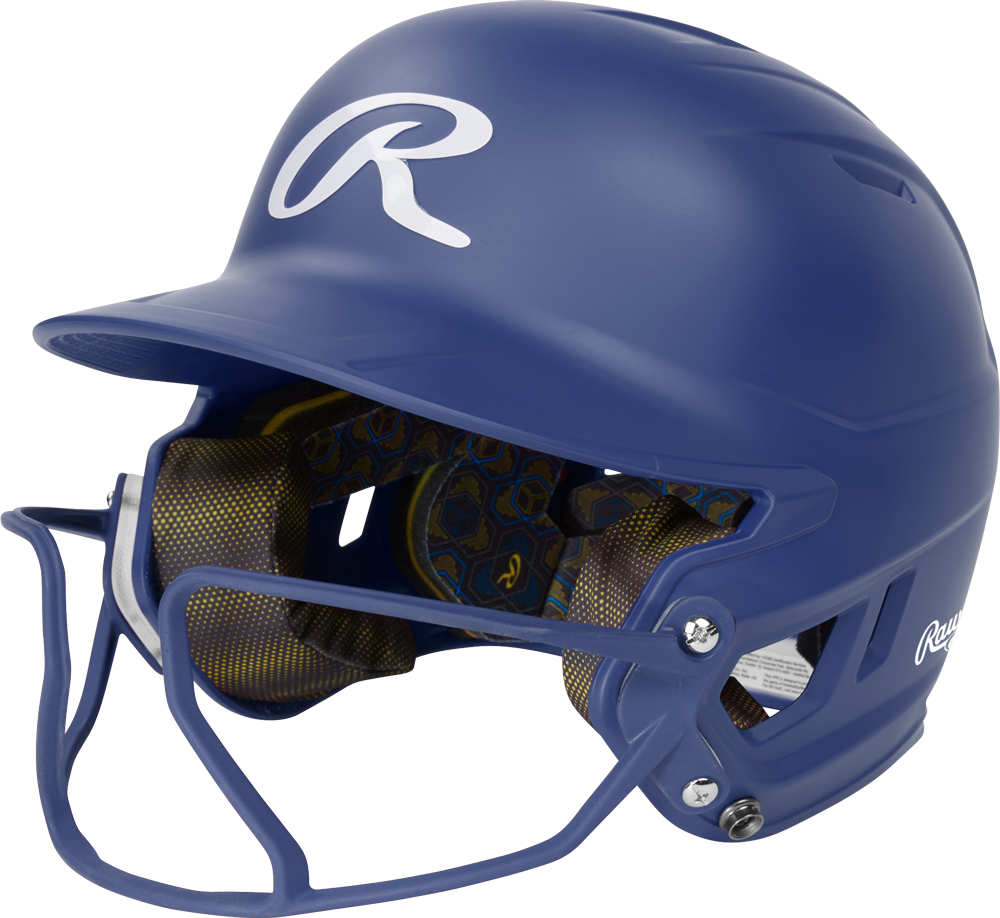 Schlaghelm Rawlings MACH HI-VIZ MIT ANGESCHLOSSENEM VIZSBFG (6 3/8" - 7 1/8") JUNIOR) JUNIOR